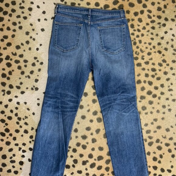 rag & bone Blue Straight Leg Denim with Faded Wash - Picture 2 of 4